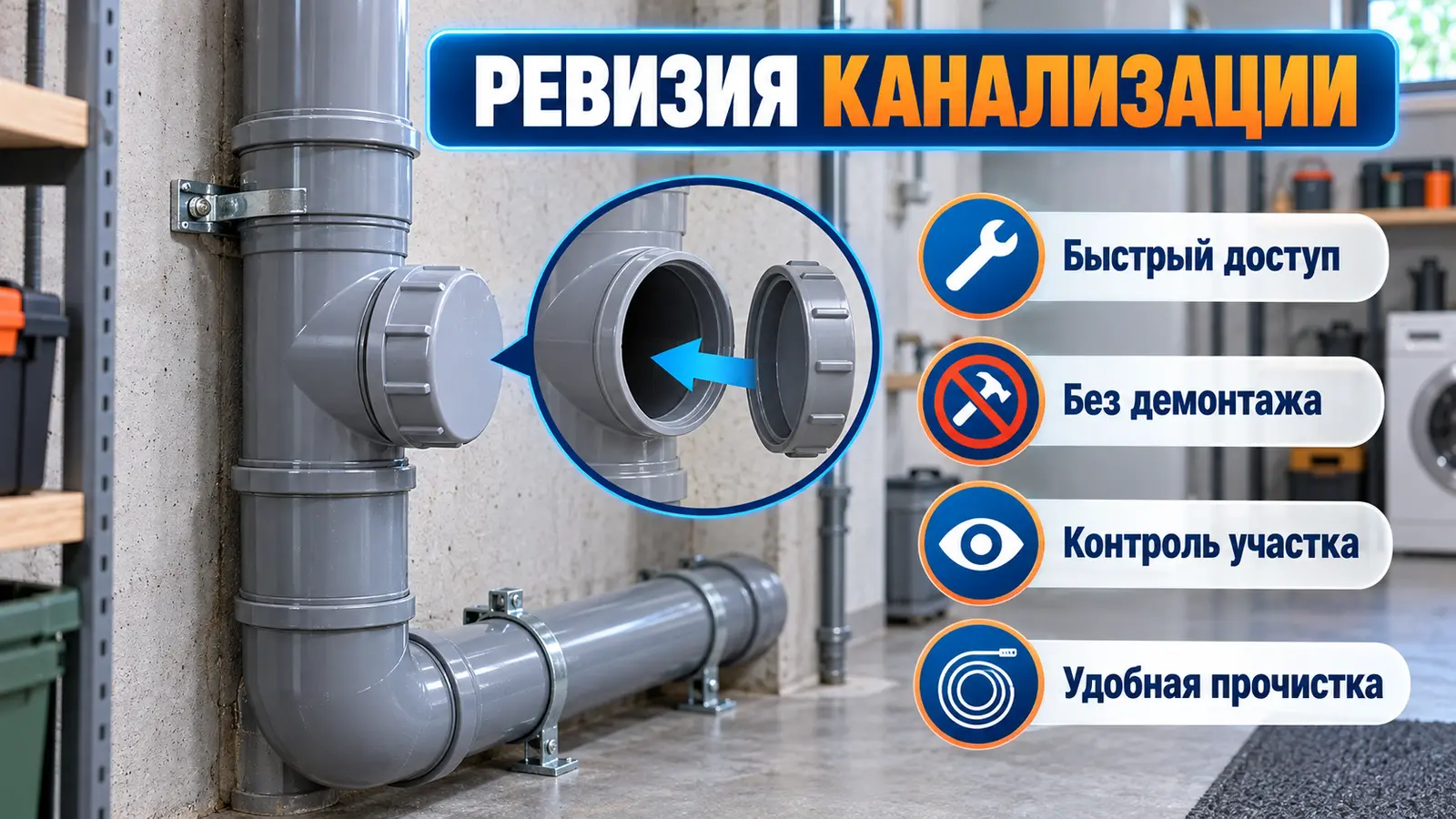 Ревизия канализации в частном доме